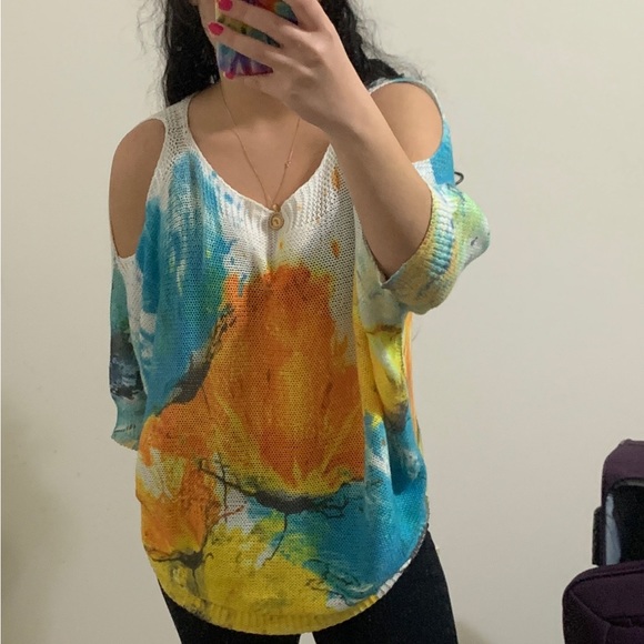 Cold- Shoulder Top - Picture 1 of 2